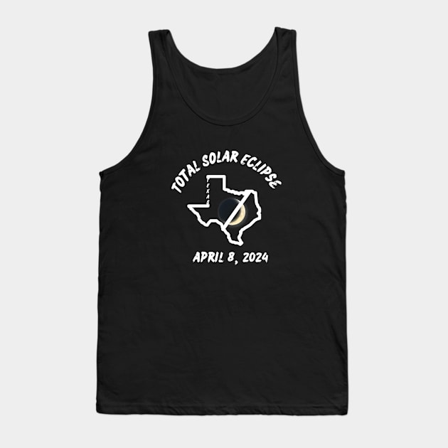 Texas Total Solar Eclipse 2024 Tank Top by Total Solar Eclipse